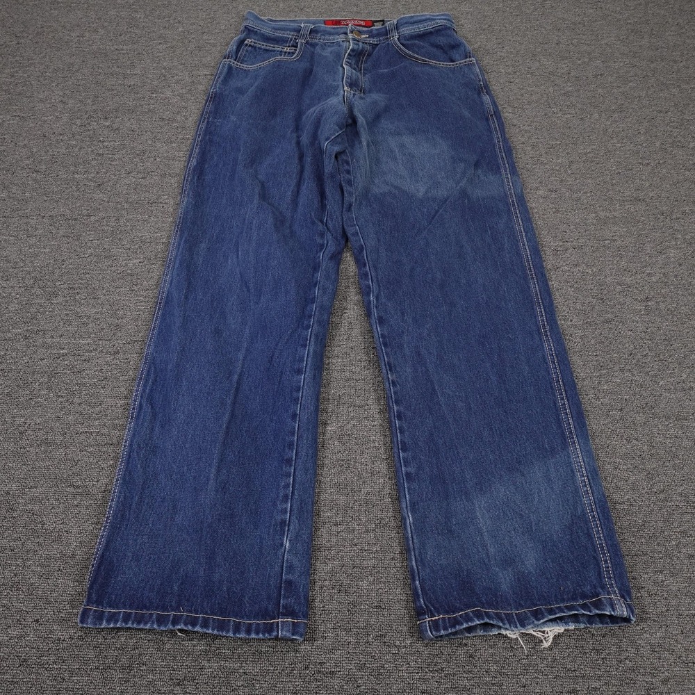 Vintage Mecca Jeans 32x32 Blue Skater Street Relaxed Baggy Distressed Denim Y2k